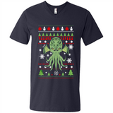 Octopus Ugly Sweater Christmas - Men's V-Neck