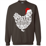 Chicken Christmas T Shirt Merry Chickmas Santa Claus Gifts - Sweatshirt