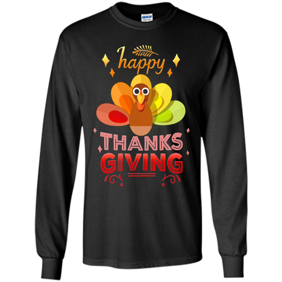 Happy Thanksgiving Turkey Day Colorful Cute