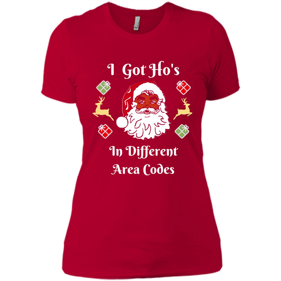I Got Ho's Santa Christmas - Ladies' Boyfriend T-Shirt