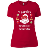 I Got Ho's Santa Christmas - Ladies' Boyfriend T-Shirt