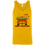 Merry Truck-Mas Christmas Fire Truck Cute Reindeer Sporty - Canvas Unisex Tank