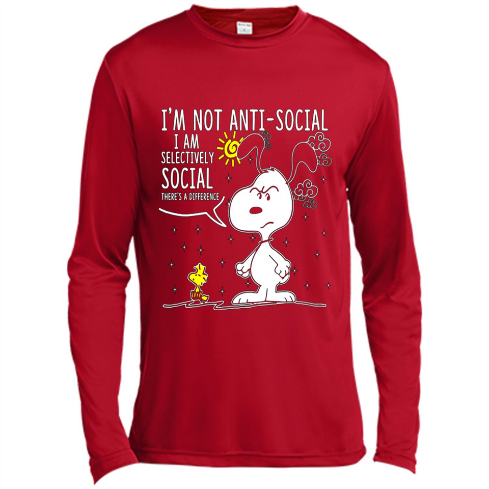 Snoopy I'm Not Anti-Social I Am Selectively Social