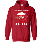 I Just Want To Drink Hot Chocolate & Watch Winnipeg Jets Ugly Christmas Sweater PINGPONG