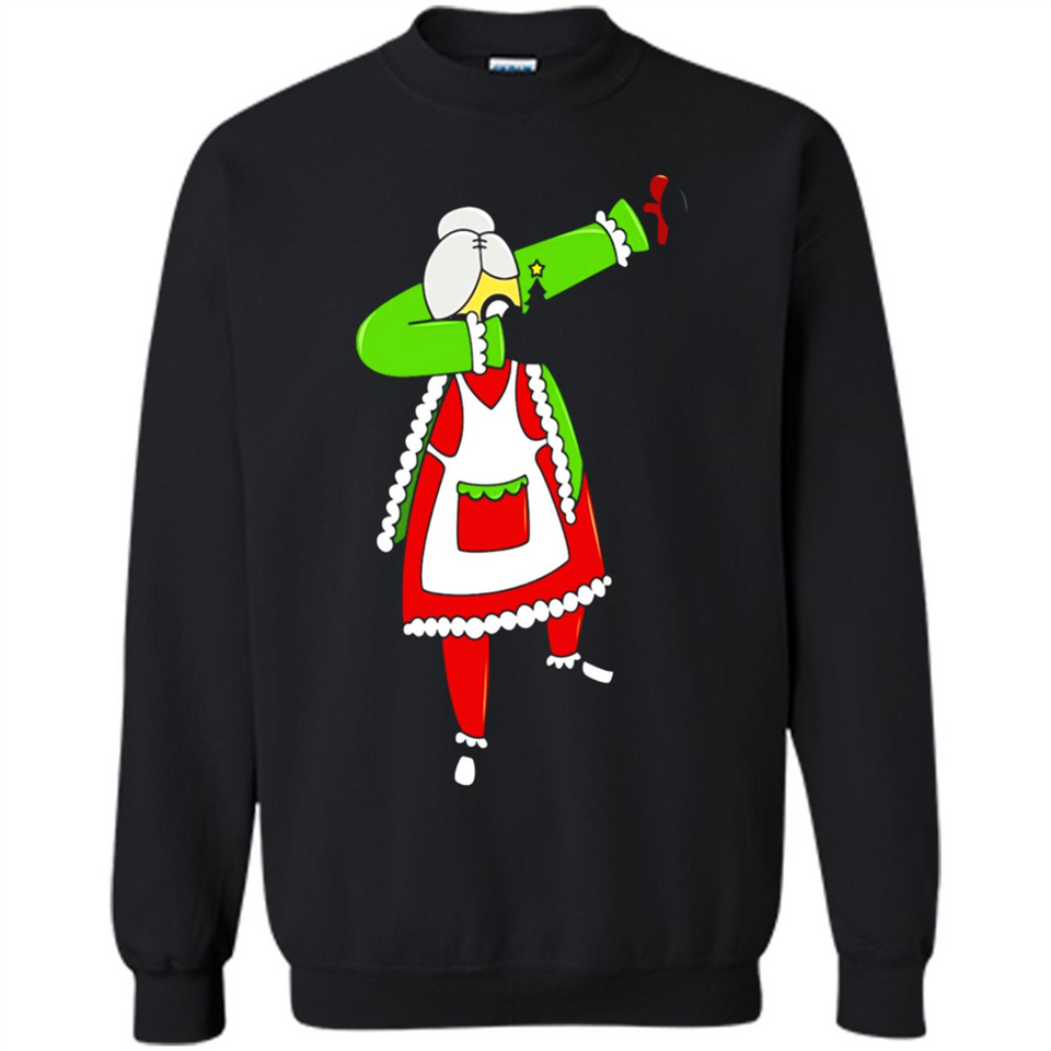 Funny Dabbing Mrs. Santa Claus Christmas Dab - Sweatshirt