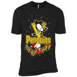 Snoopy Christmas Pittsburgh Penguins - Premium Short Sleeve T-Shirt