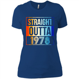 Retro Straight Outta 1978 40 Years Old - Ladies' Boyfriend T-Shirt
