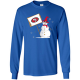 San Francisco 49ers Snowman Funny