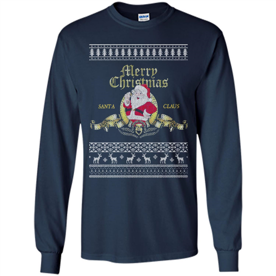 Christmas Santa Goldwyn Mayer Logo - Long Sleeve T-Shirt