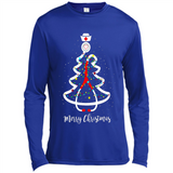 Christmas tree Nurse merry Christmas - Canvas Long Sleeve T-Shirt