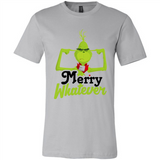 Grinch Merry Whatever Funny Christmas Sporty - Canvas Unisex T-Shirt