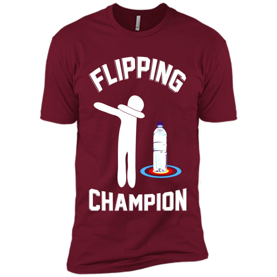 Water Bottle Flipping Tshirt Dabbing Flipping Champion - Premium Short Sleeve T-Shirt