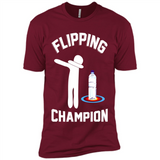 Water Bottle Flipping Tshirt Dabbing Flipping Champion - Premium Short Sleeve T-Shirt