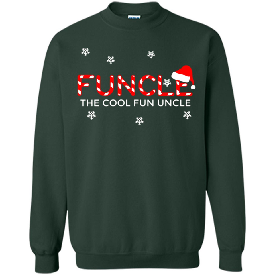 Mens Christmas Funcle The Cool Fun Uncle Definition Xmas - Sweatshirt