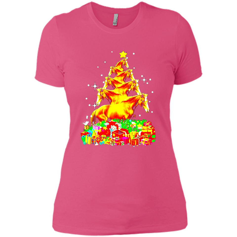 Horse Lover Tees Merry Christmas - Ladies' Boyfriend T-Shirt