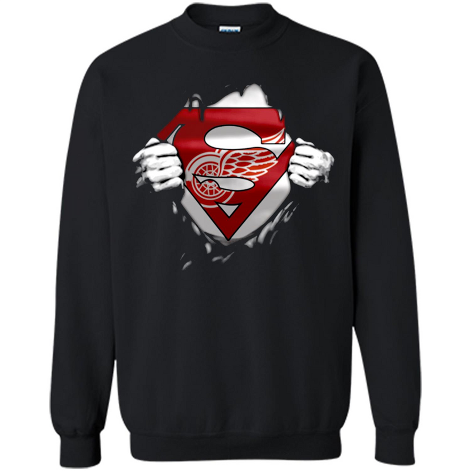 Detroit Red Wings And Superman Fans - Sweatshirt