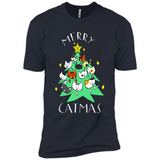 Merry Catmas Funny Cool Christmas Mug PINGPONG - Premium Short Sleeve T-Shirt