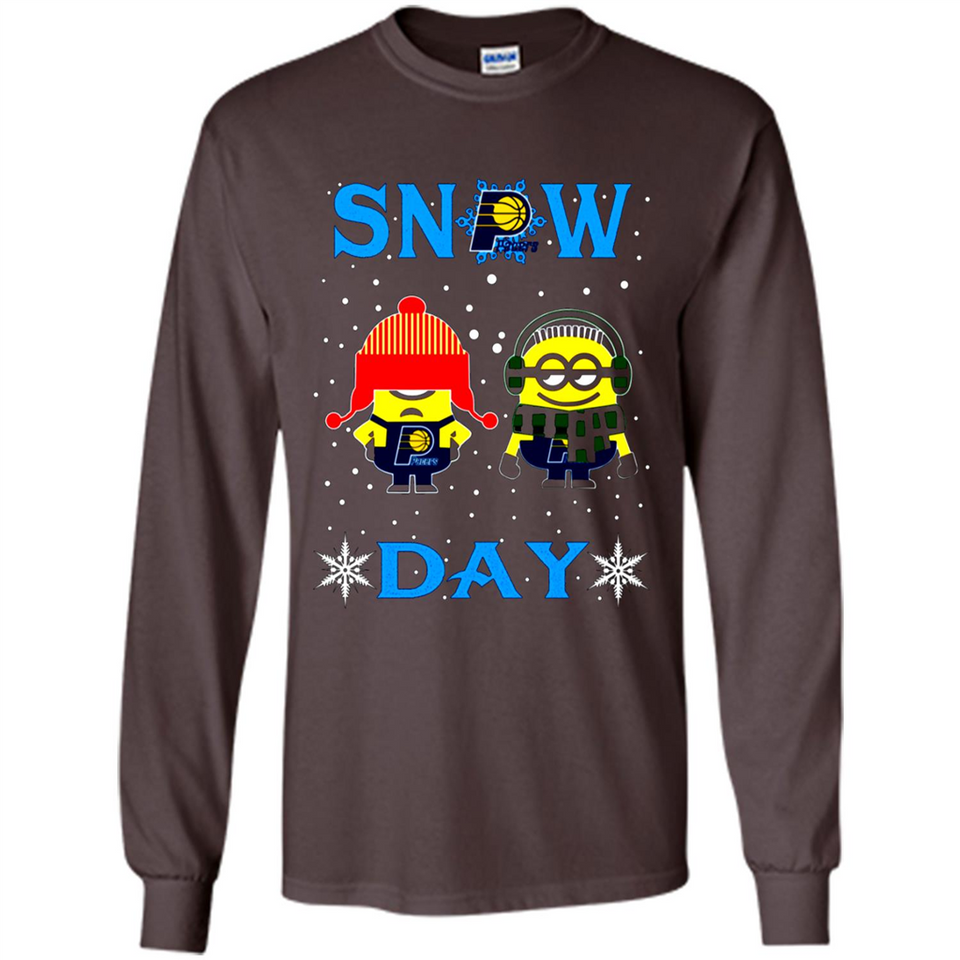 Snow Day Shirt For Indiana Pacers Vs Minion Fans pingpong