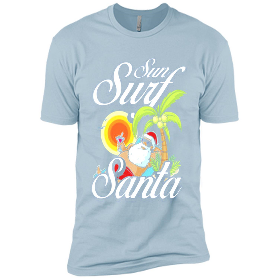Sun Surf Santa - Premium Short Sleeve T-Shirt