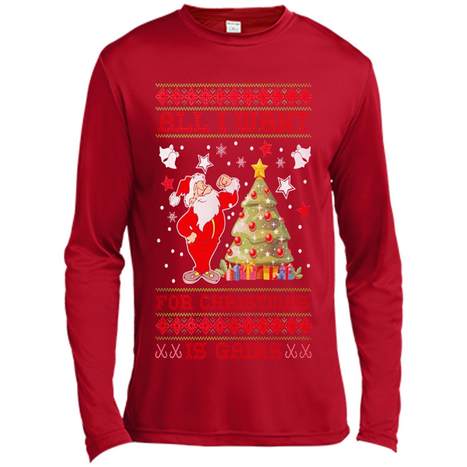 All I Want For Christmas Is Gains Christmas Tree Santa Claus