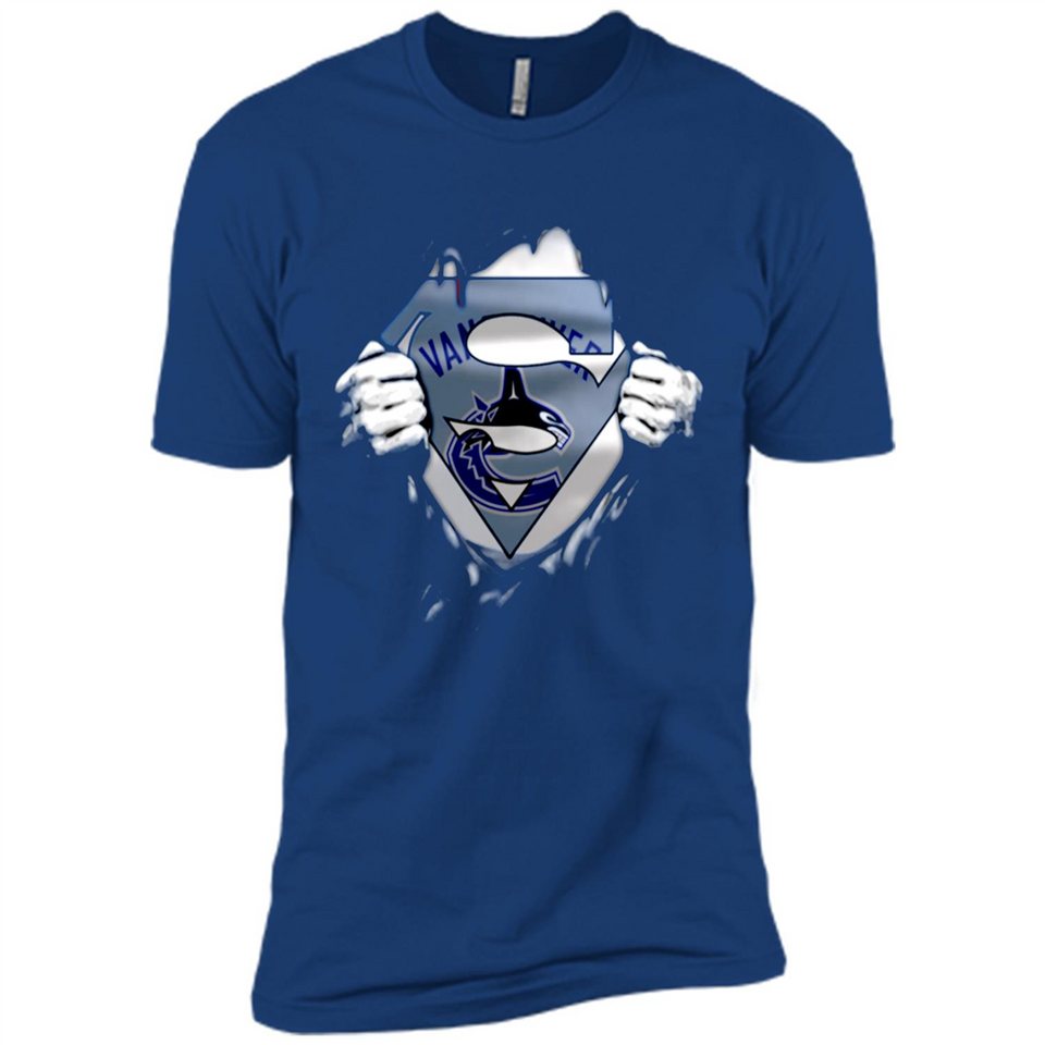 Vancouver Canucks And Superman Fans - Premium Short Sleeve T-Shirt