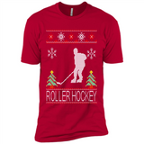 roller hockey Christmas ugly