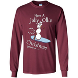 Snowman Snowboarder Tshirt Have Jolly Ollie Christmas
