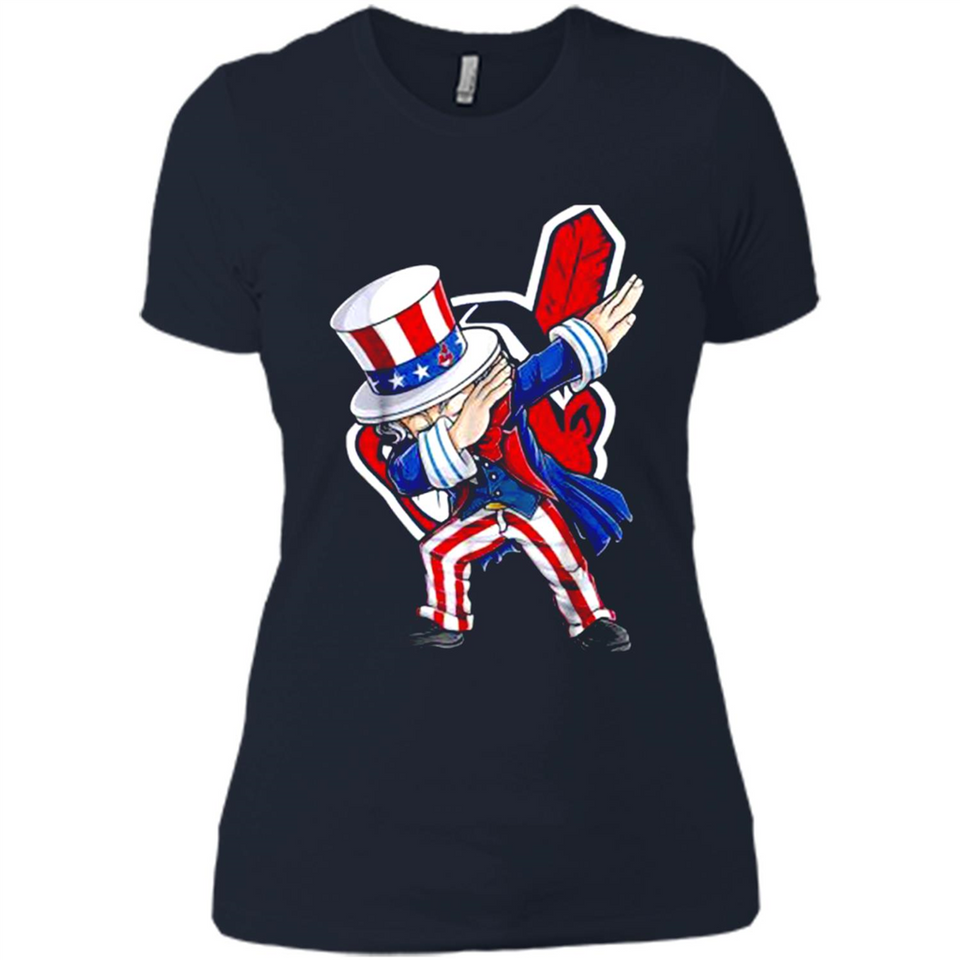 MLB CLEVELAND INDIANS UNCLE SAM DABBING INDEPENDENCE DAY
