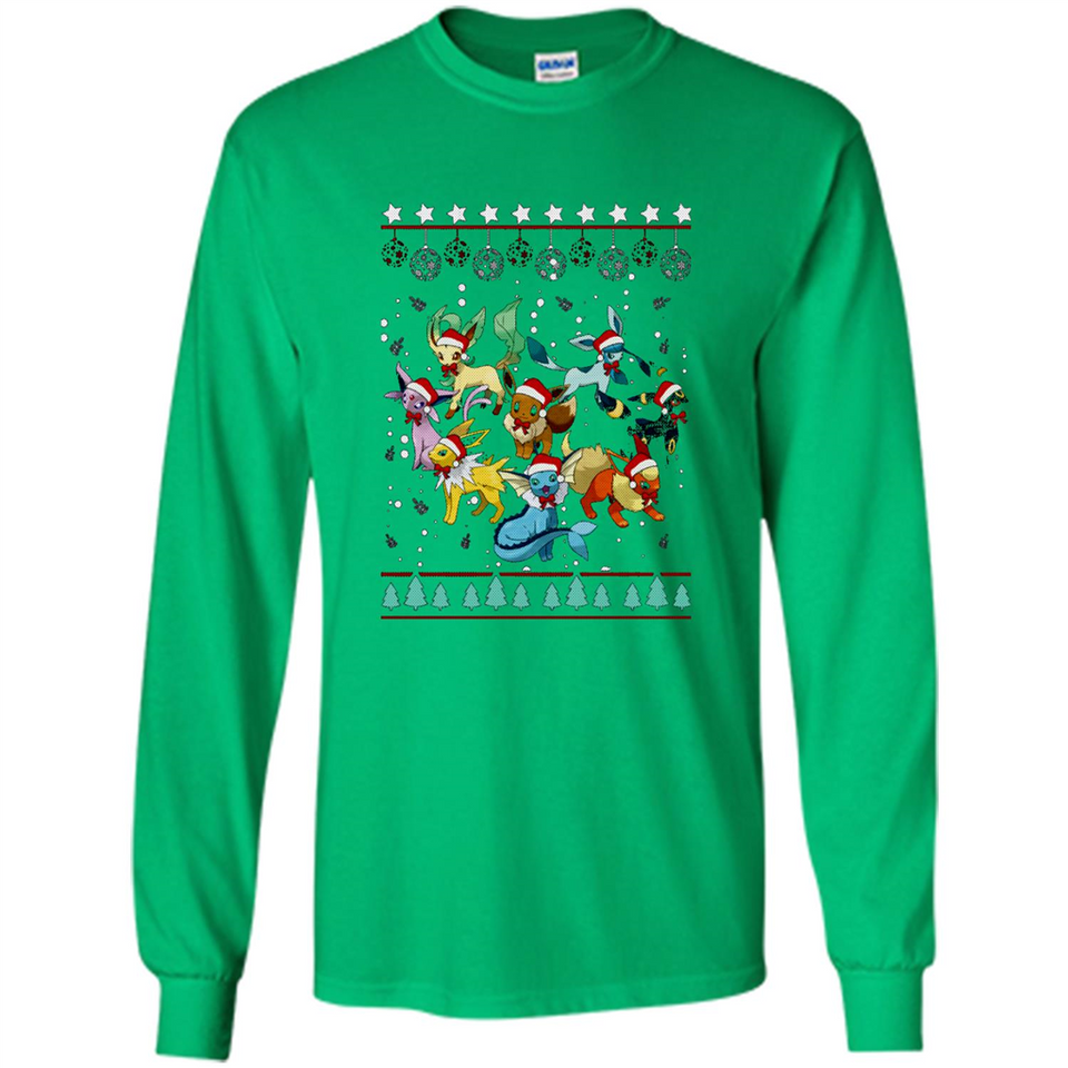 Pokemon Eeveelutions Ugly Christmas Sweater Perfect Christmas PINGPONG