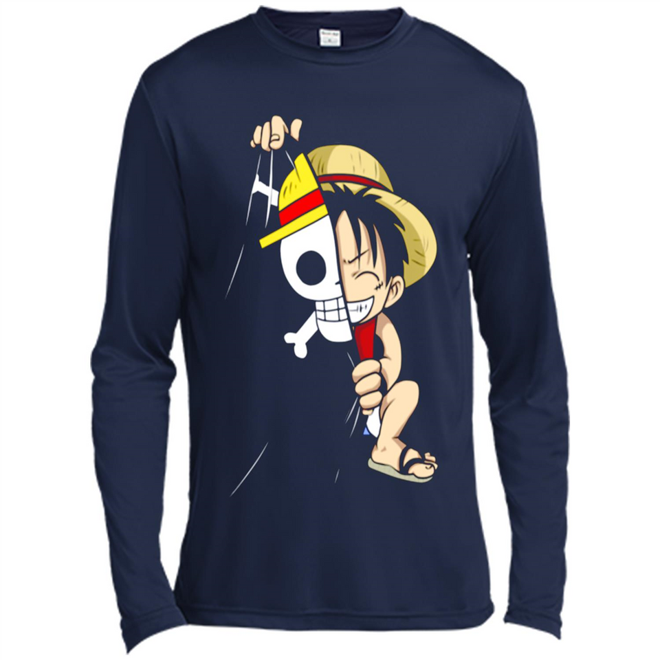 Luffy Flag One Piece - Canvas Long Sleeve T-Shirt