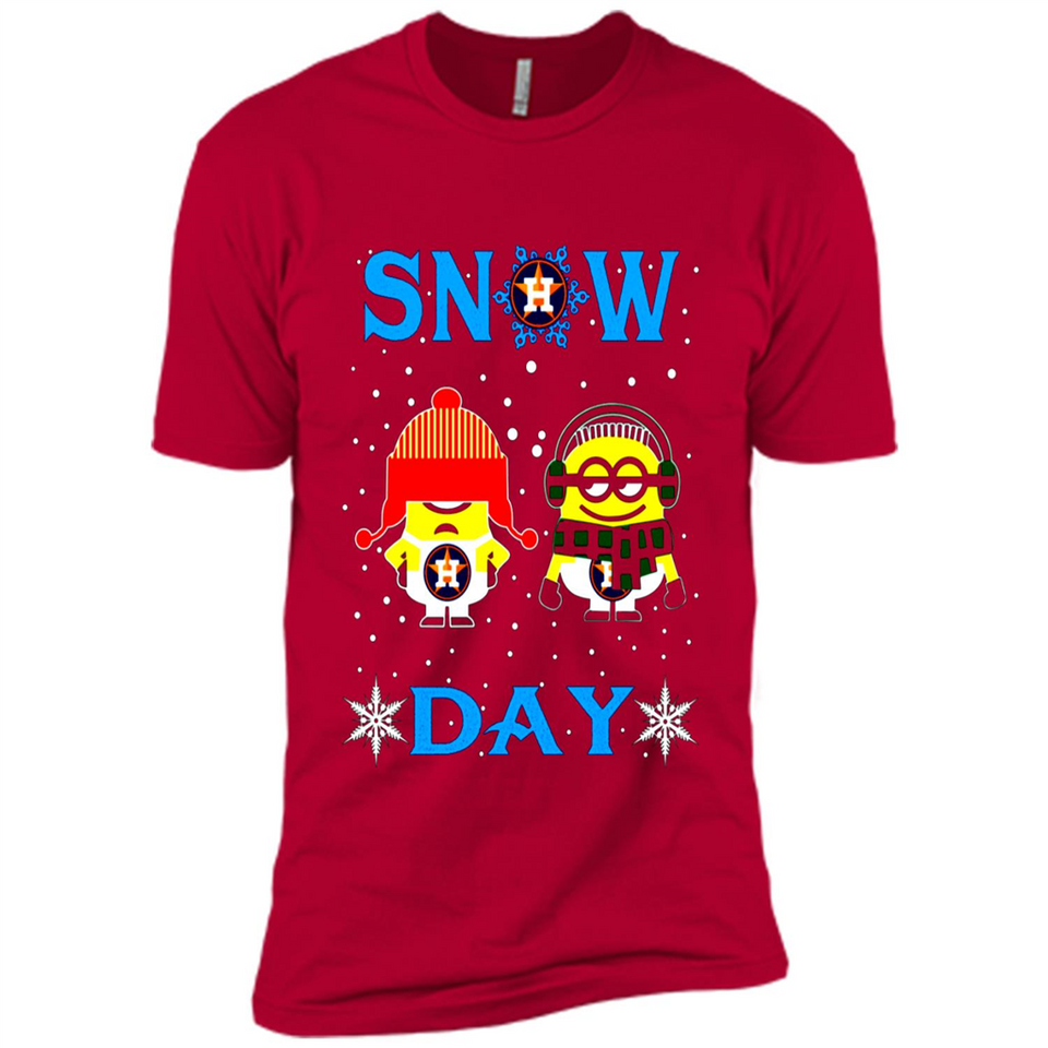 Snow Day Shirt For Houston Astros Vs Minion Fans pingpong