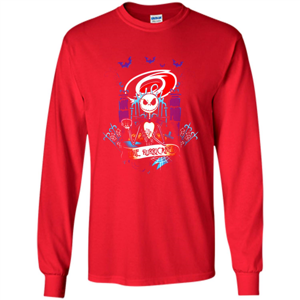 Carolina Hurricanes Halloween The Nightmare Before Christmas - Long Sleeve T-Shirt