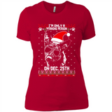 Morning Person Dutch Shepherd Funny Xmas - Ladies' Boyfriend T-Shirt