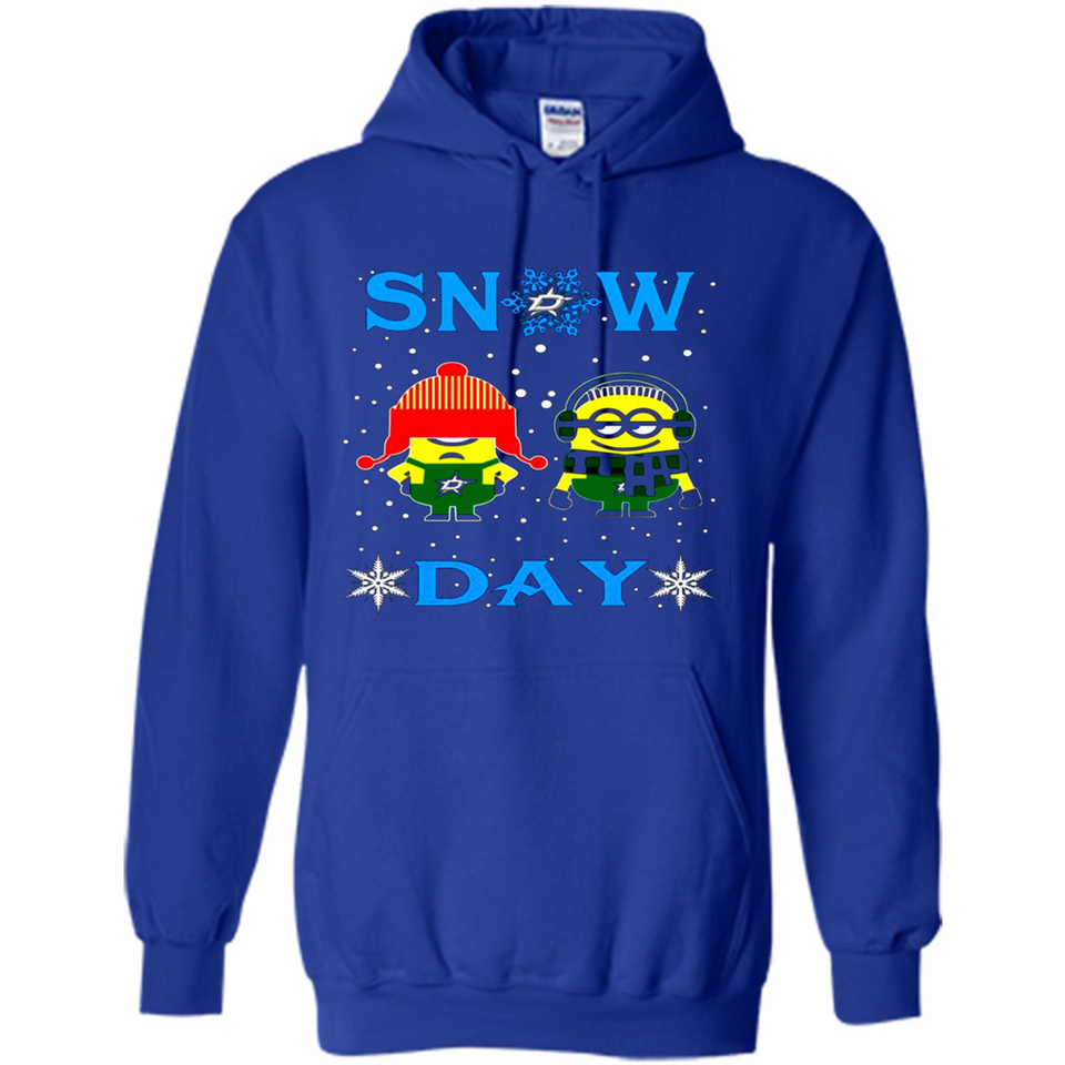 Snow Day Shirt For Dallas Stars Vs Minion Fans pingpong
