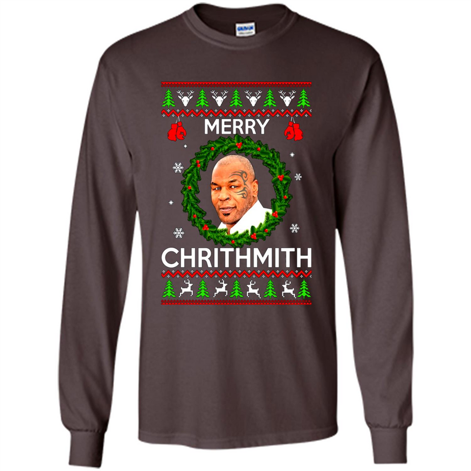 Mike Tyson Merry Chritmith Christmas Sweatshirt PINGPONG