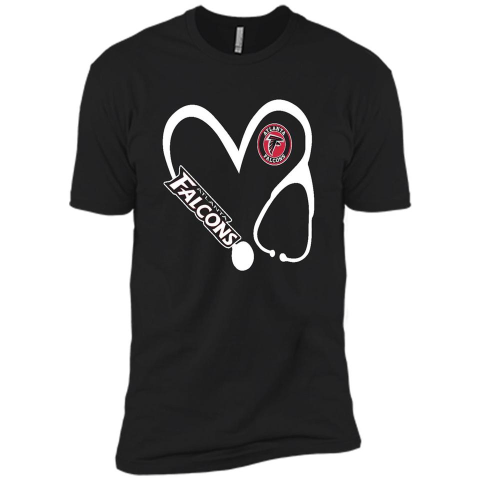 Stethoscope Heart Love Atlanta Falcons For Football Lovers