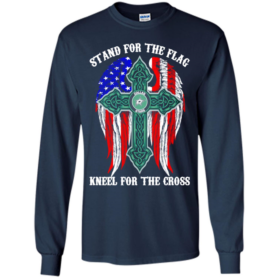 Dallas Stars - stand for the flag kneel for the cross