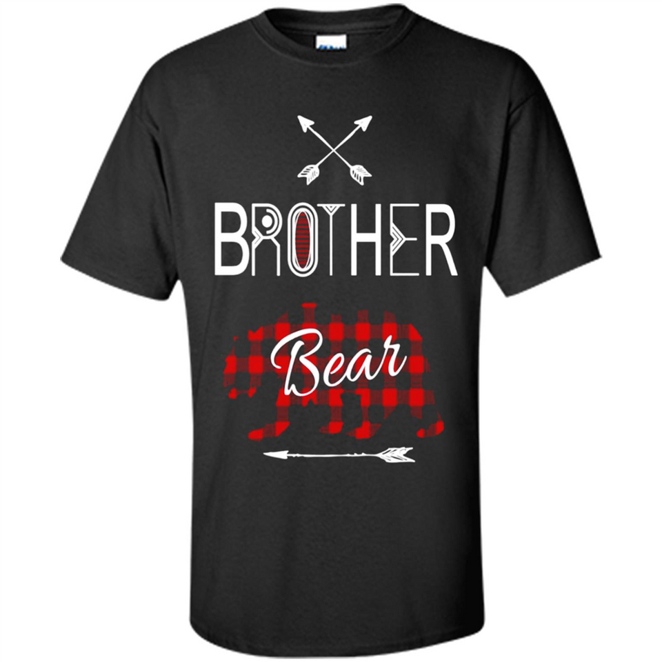 Brother Shirt Buffalo Plaid Family Camping Bear Tee - Shirt