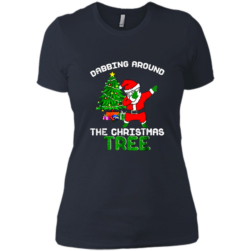 Christmas Dabbing Santa - Ladies' Boyfriend T-Shirt