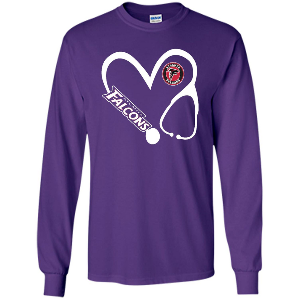 Stethoscope Heart Love Atlanta Falcons For Football Lovers