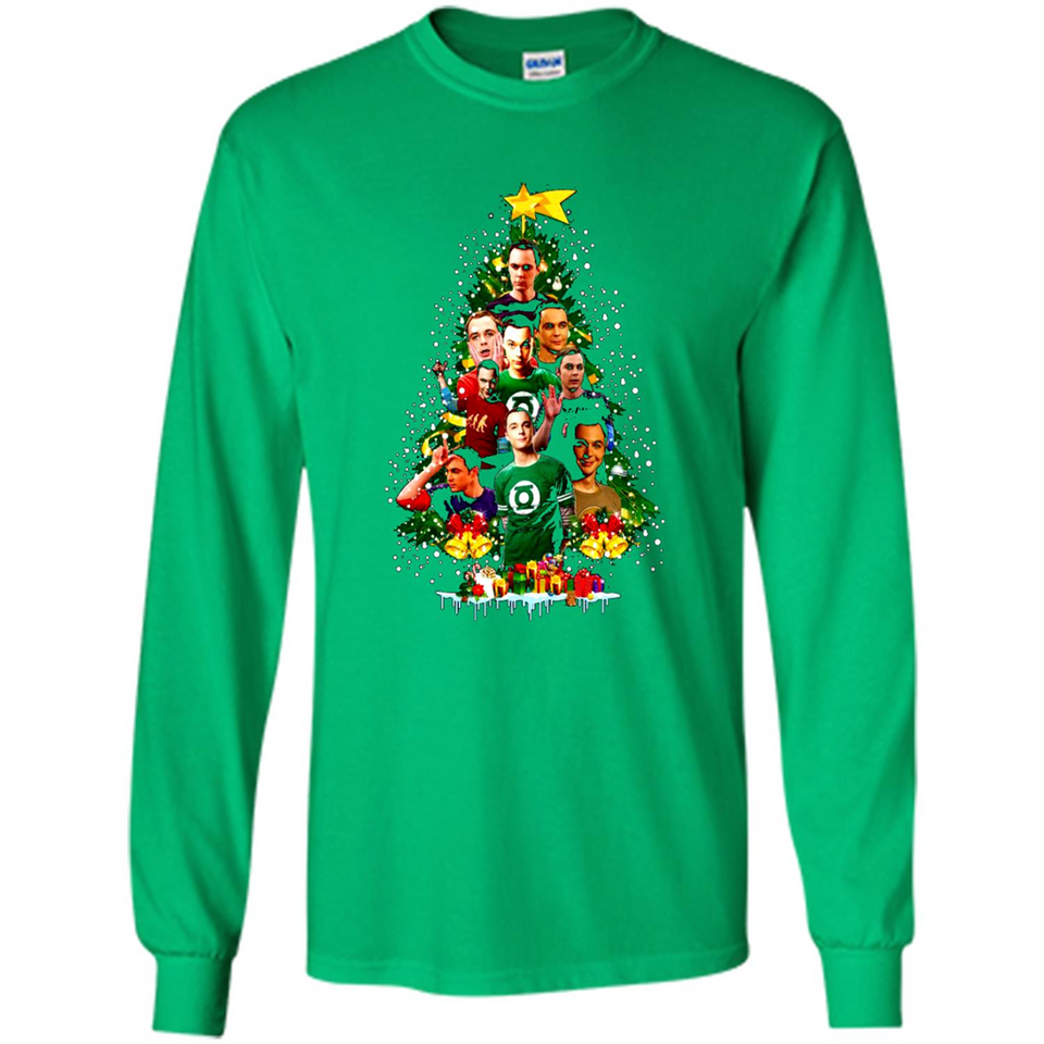 Sheldon Cooper Christmas tree sweater PINGPONG