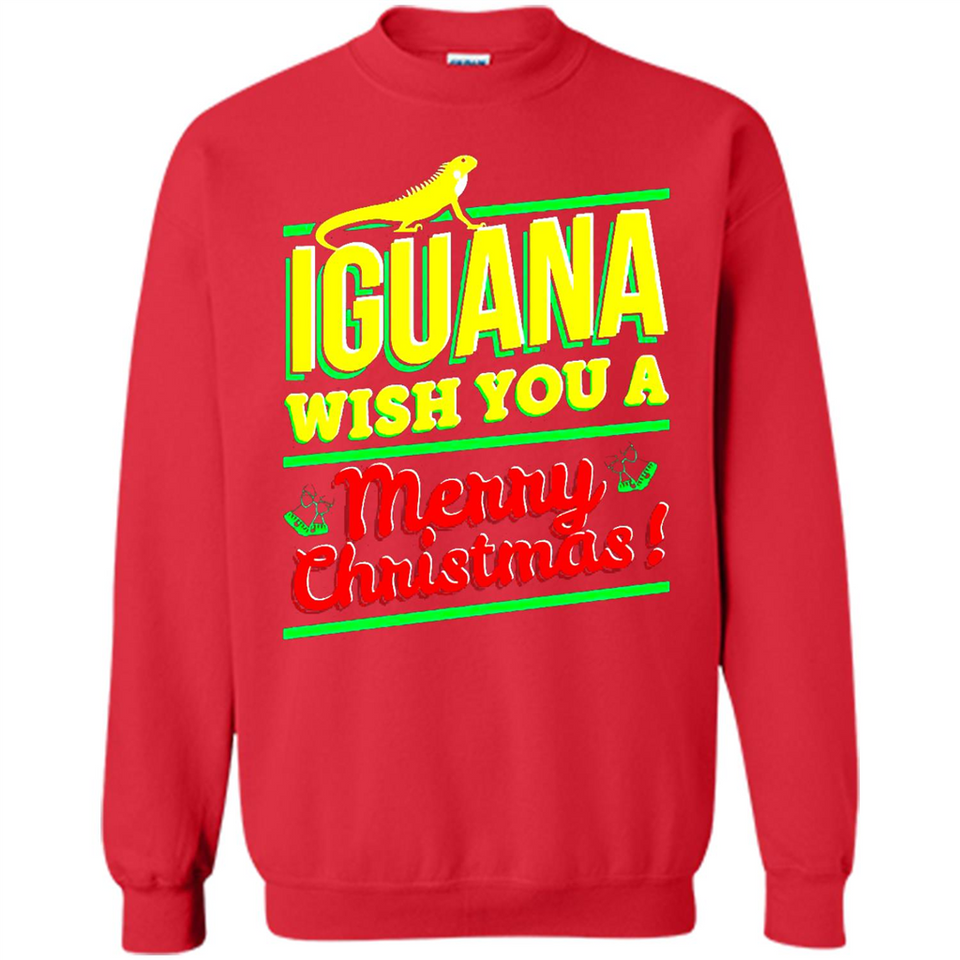 Iguana Wish You A Merry Christmas Animal - Sweatshirt