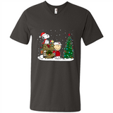 Arizona Cardinals Snoopy The Peanuts Movie Christmas Football Super Bowl pingpong - Men's V-Neck