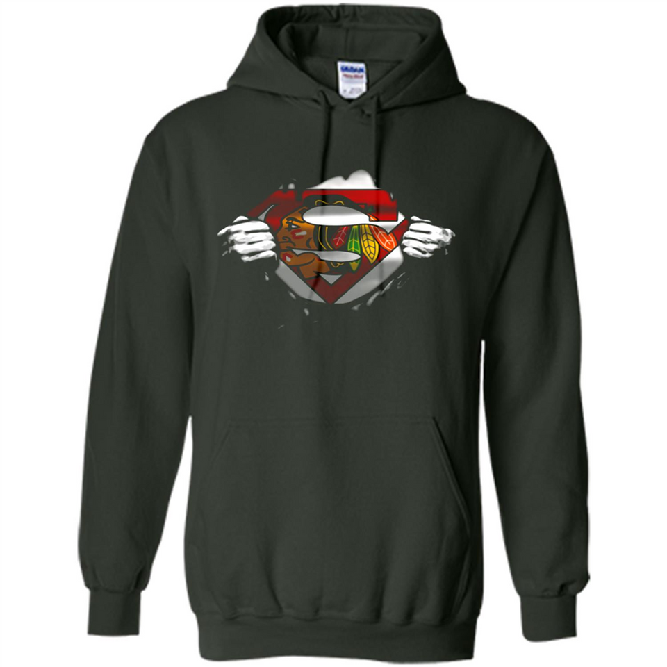 Chicago Blackhawks And Superman Fans - Hoodie