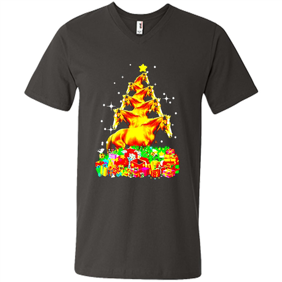 Horse Lover Tees Merry Christmas - Men's V-Neck