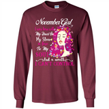 November Butterfly Girl - Long Sleeve T-Shirt