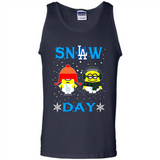 Snow Day Shirt For Los Angeles Dodgers Vs Minion Fans pingpong