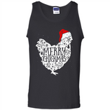 Chicken Christmas T Shirt Merry Chickmas Santa Claus Gifts - Tank Top