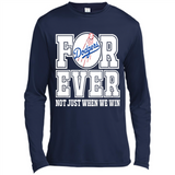 Los Angeles Dodgers Forever For ever not just when we win - Canvas Long Sleeve T-Shirt