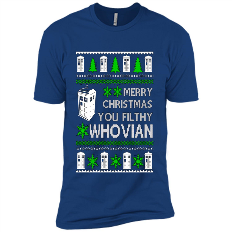 Merry Christmas You Filthy Whovian ugly sweater PINGPONG